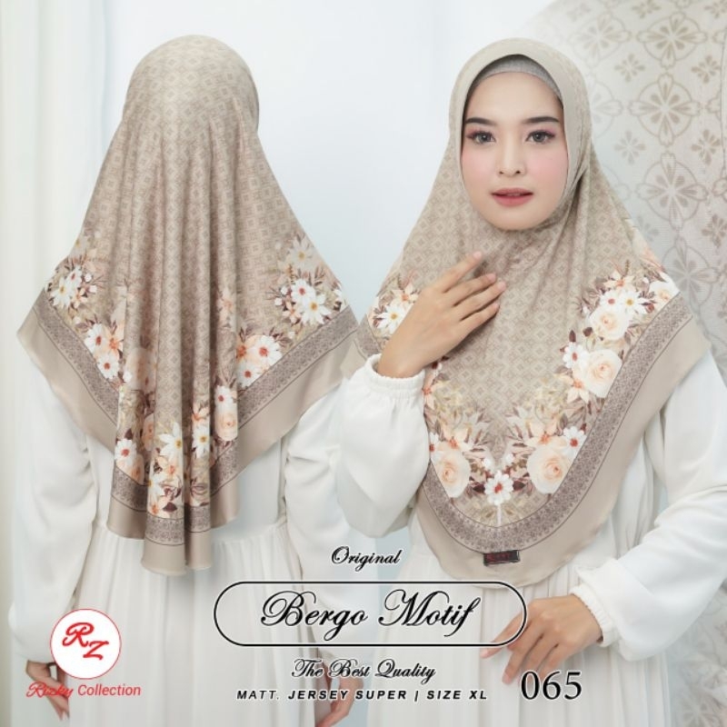 JILBAB INSTAN SUBLIM PRINTING JERSEY by RIZKY COLLECTION
