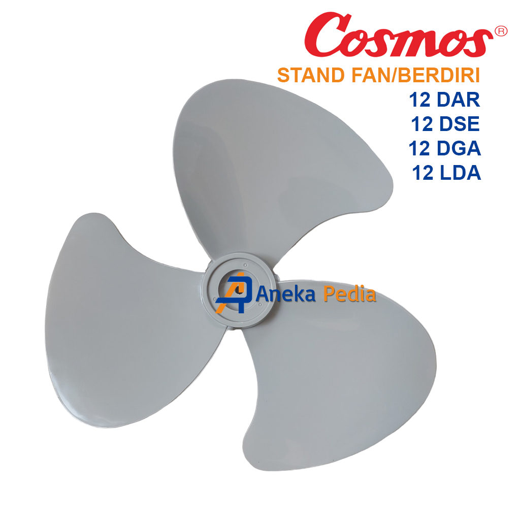 BALING COSMOS 12 12DAR 12DSE 12DGA 12LDA STAND Baling-Baling Kipas Angin Berdiri Duduk 12 INCH DAR N