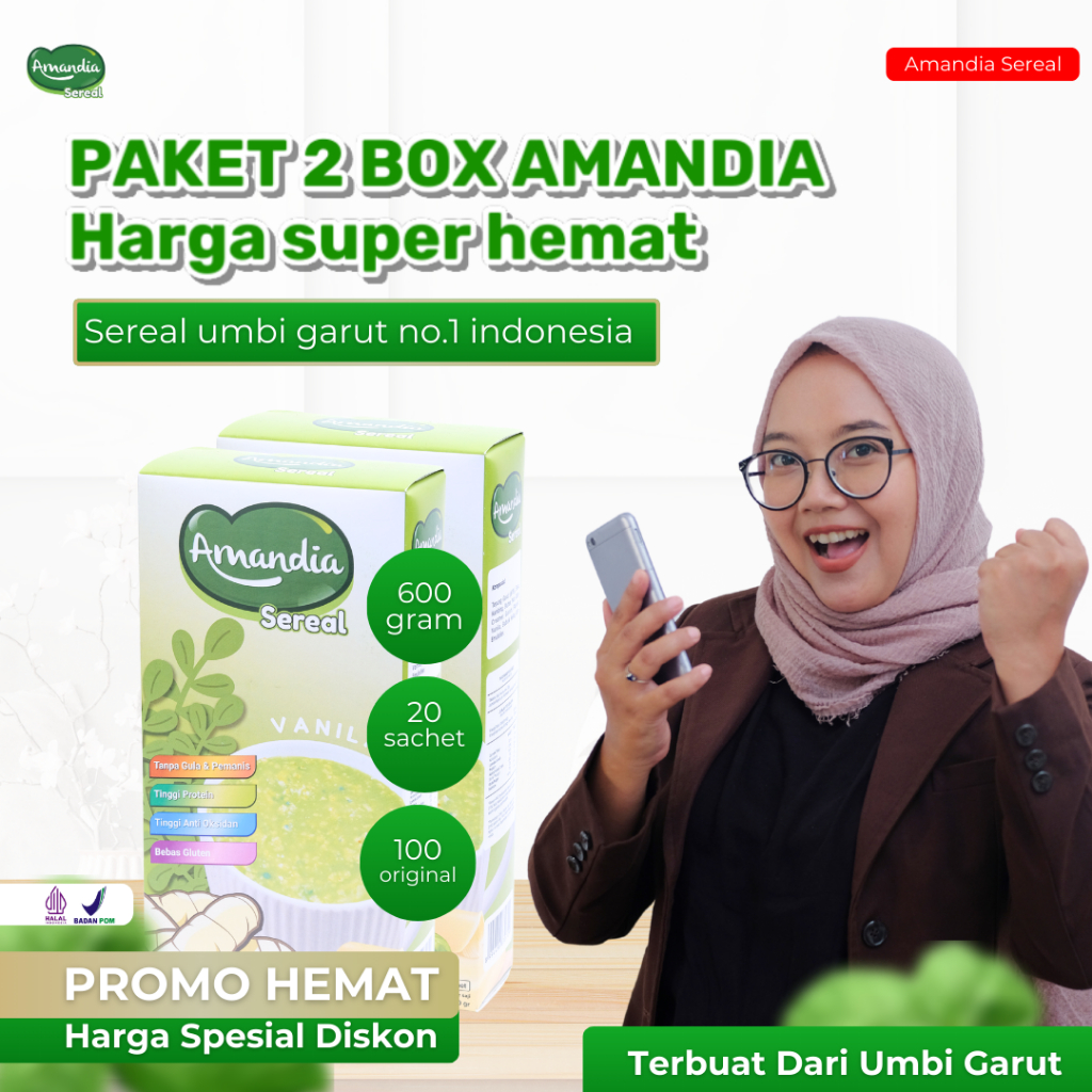 

Amandia sereal paket 2 box harga super hemat