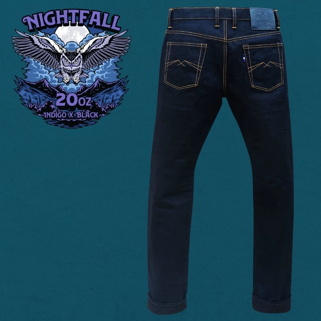 Nightfall 20oz Unsanforized Indigo x Black