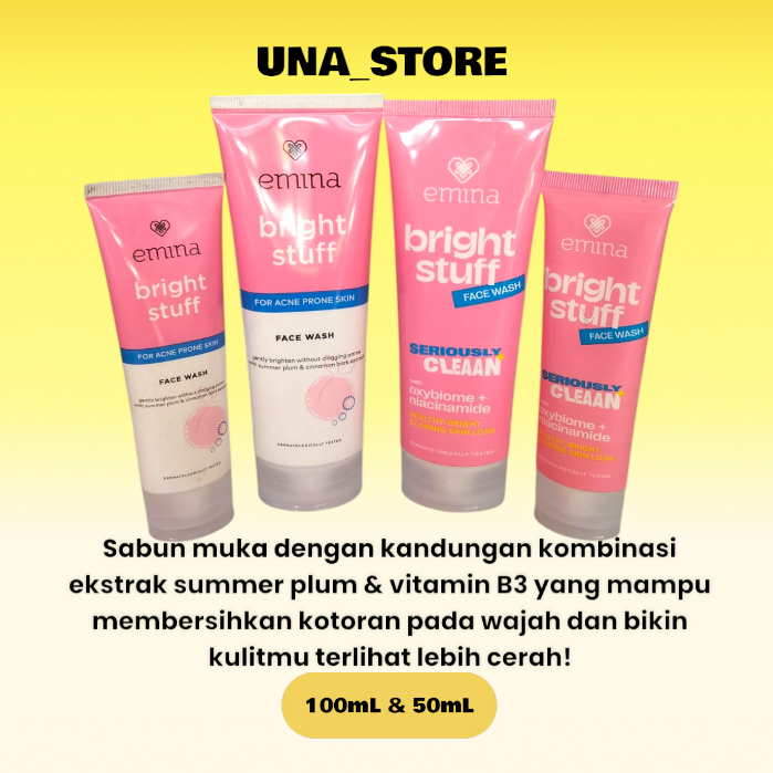 Emina Bright Stuff Face Wash Sabun Cuci Muka Emina Sabun Wajah