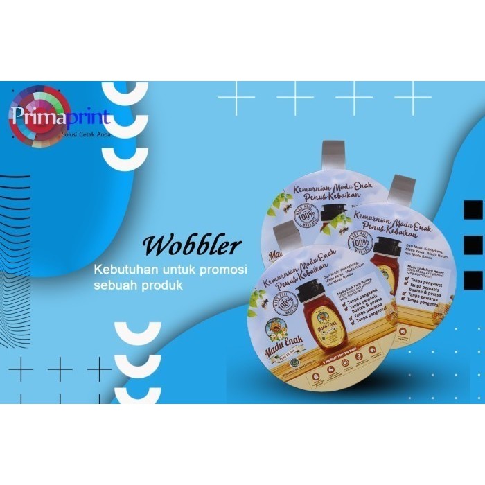 CETAK SIGNAGE / WOBBLER FULL COLOR + MIKA Bahan Art Carton 260gr