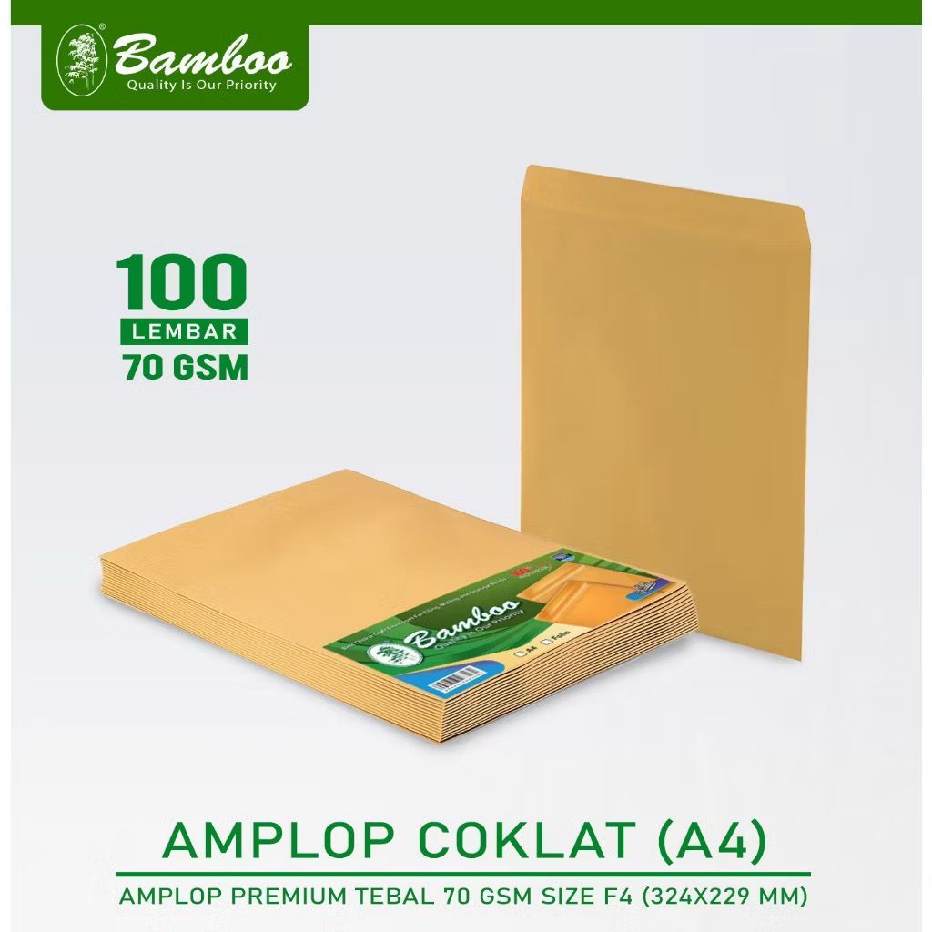 

Bamboo Amplop Coklat A4