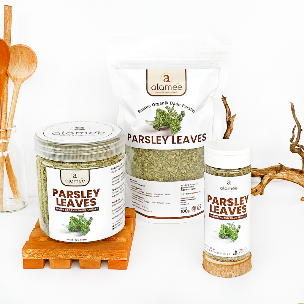 

ALAMEE Parsley Kering Dried Persley Flakes Daun Peterseli Leaves Bumbu Dapur Dapur Garnish Organik