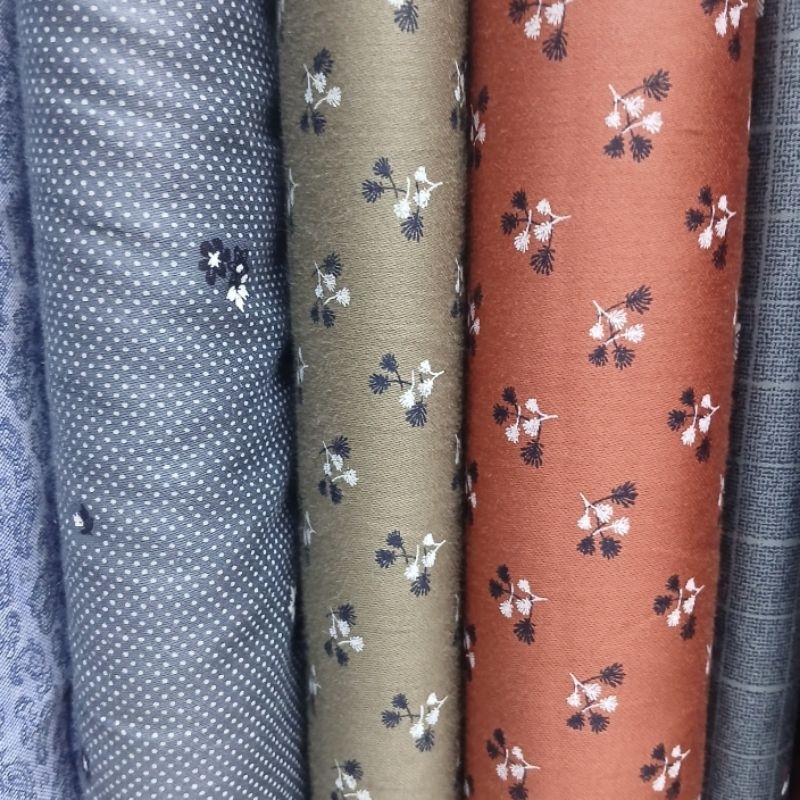 Kain katun kemeja motif/ Kain Giza katun motif/kain premium motif