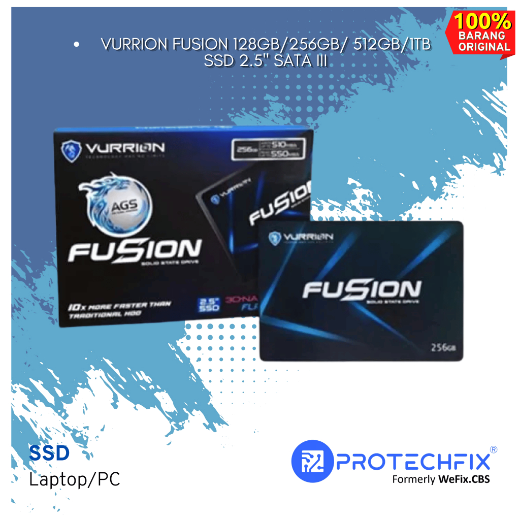 VURRION FUSION 128GB/256GB/ 512GB/1TB SSD 2.5" SATA III