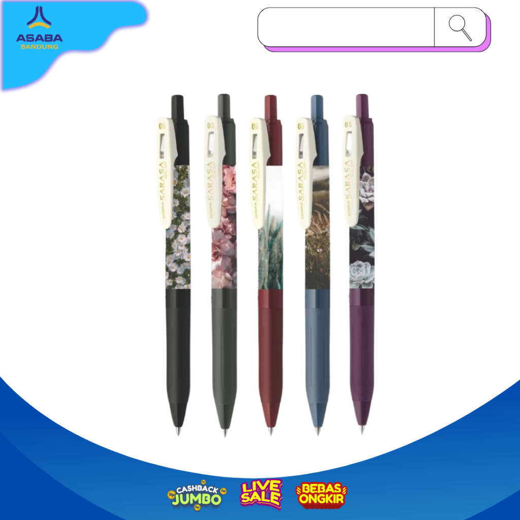 

Zebra Sarasa Clip 0.5mm pulpen gel limited edition - Calm Series - Satuan