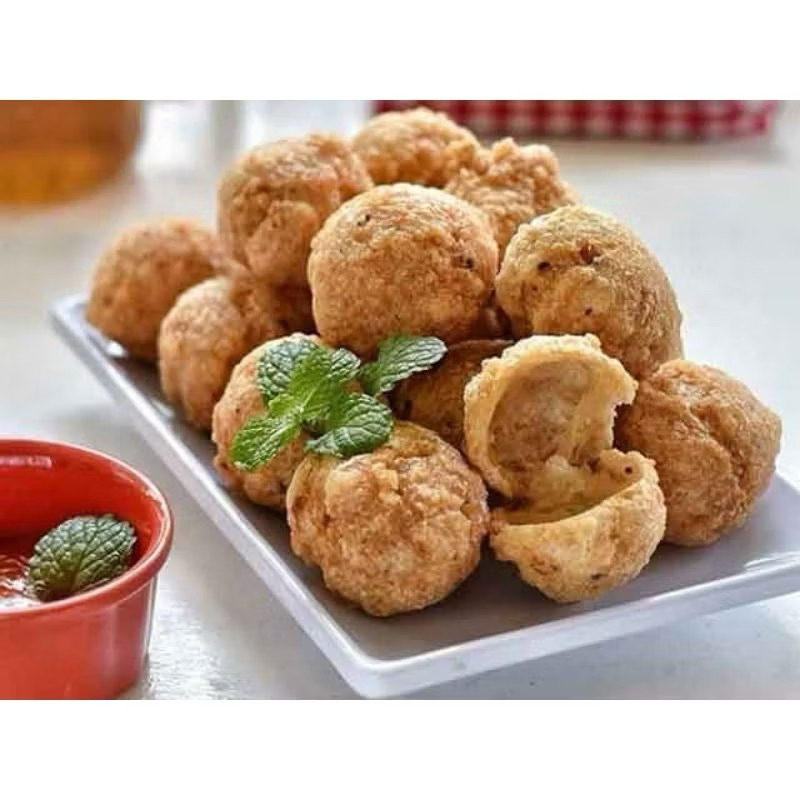 

Bakso goreng ayam Isi 10 queenara Free Sambel