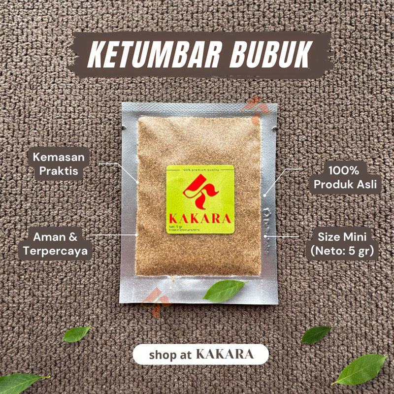 

KAKARA - Ketumbar Bubuk 5 gram bumbu dapur rempah mini kemasan sachet