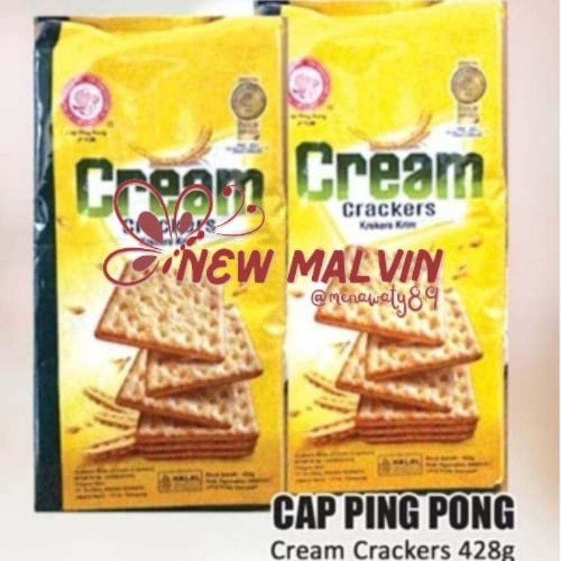 

Biskuit Snack Asin / Cream Crackers Cap Ping Pong