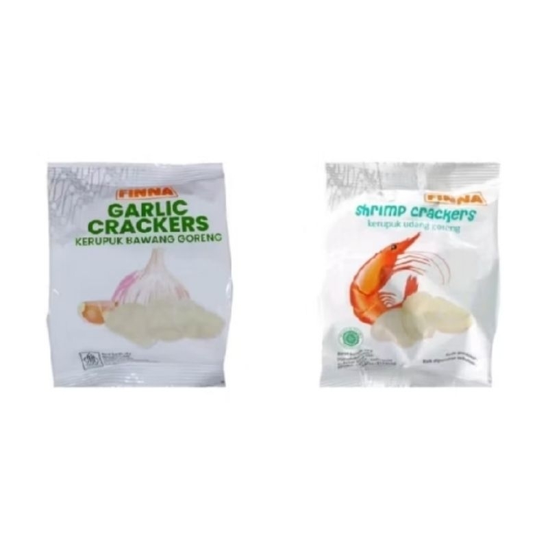 

KERUPUK FINNA kerupuk bawang dan udang goreng shrimp crackers snack 10 gr eceran 1000
