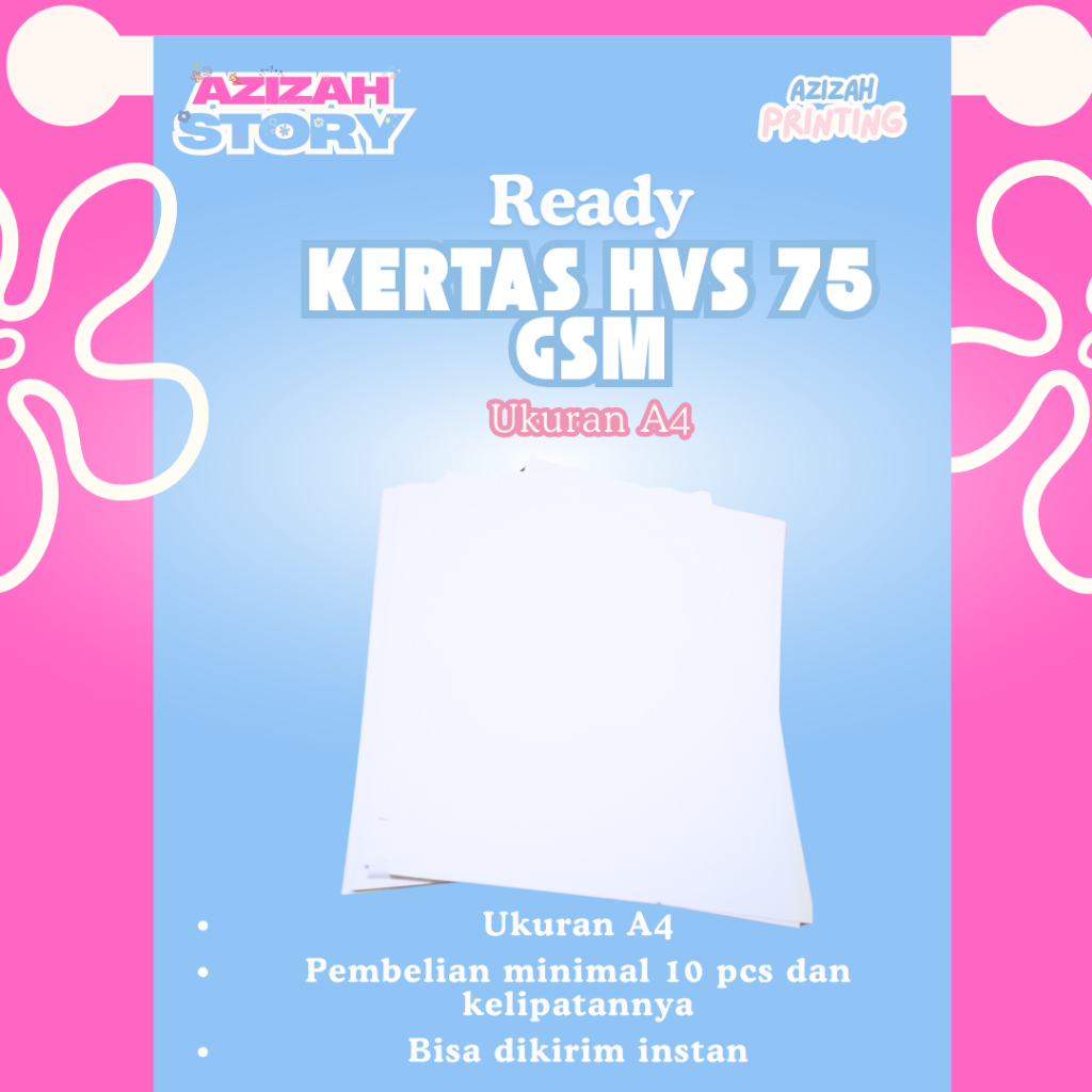 

Kertas HVS A4 75gsm Merek OKEY/Kertas Cetak Tugas, Laporan, dan Keperluan Kantor [Azizah Story]