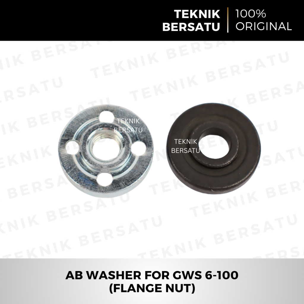 AB Washer / Flange Nut Gerinda Bosch GWS 6-100 | Pengunci Mata Gerinda 4 Inch