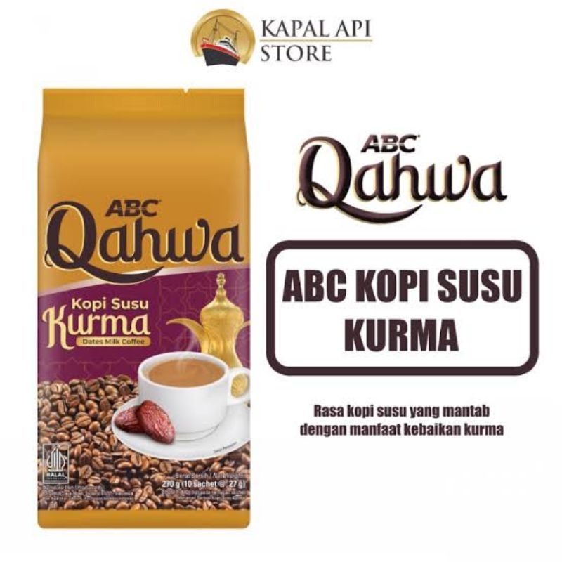 

Kopi ABC Qahwa kopi susu kurma isi 10