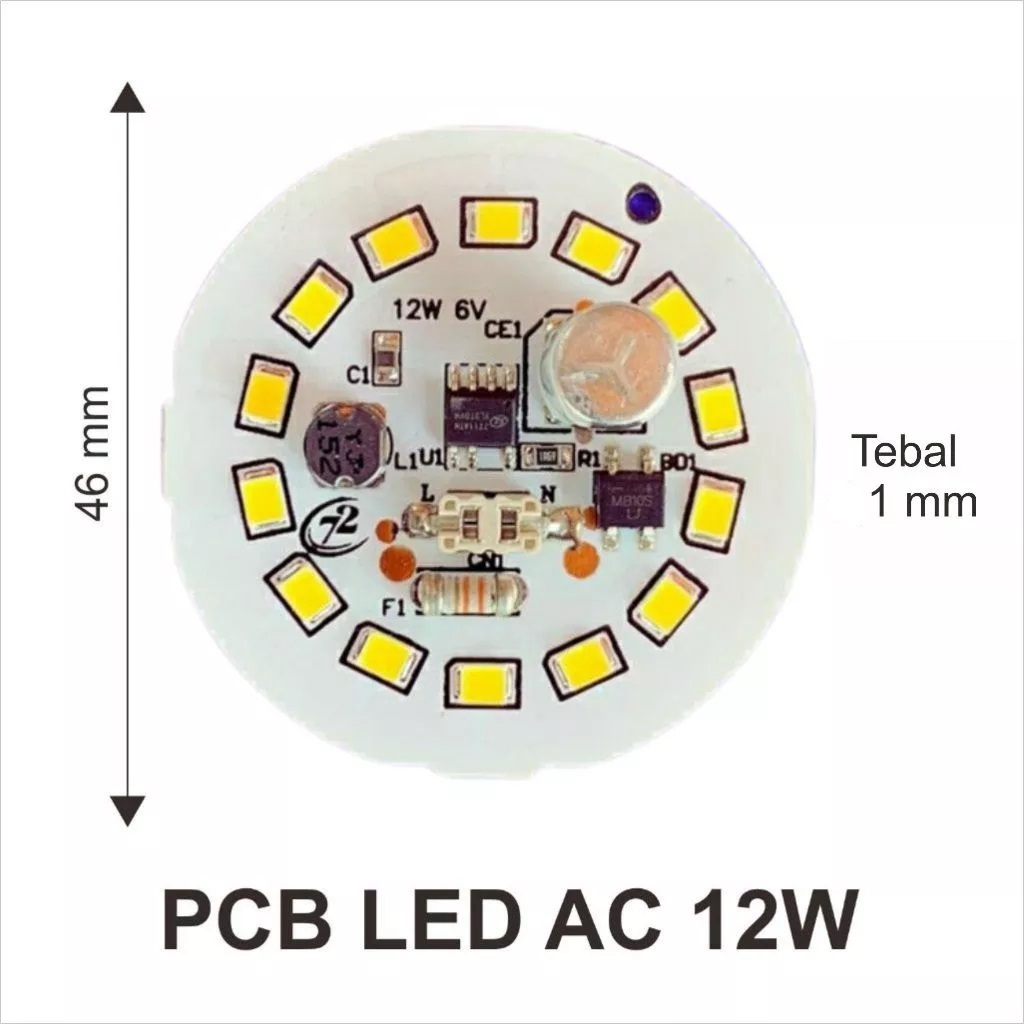 PCB Mesin LED 12 Watt