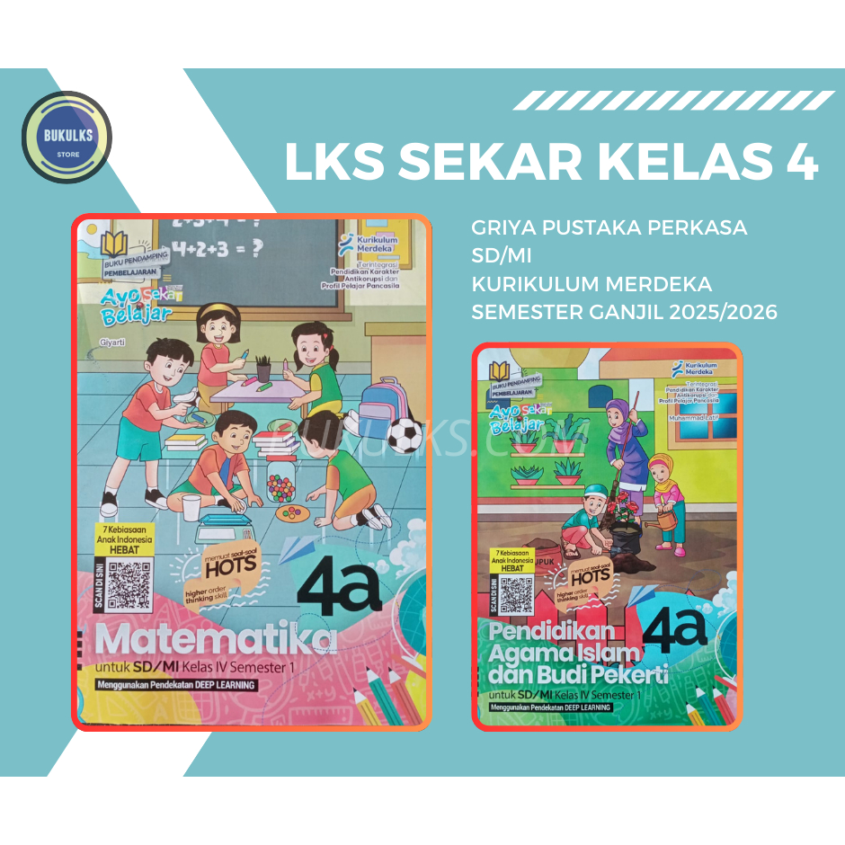 Buku LKS Sekar Griya Pustaka Perkasa (Ex. Graha Pustaka) SD MI Kelas 4 Merdeka Ganjil  2025/2026