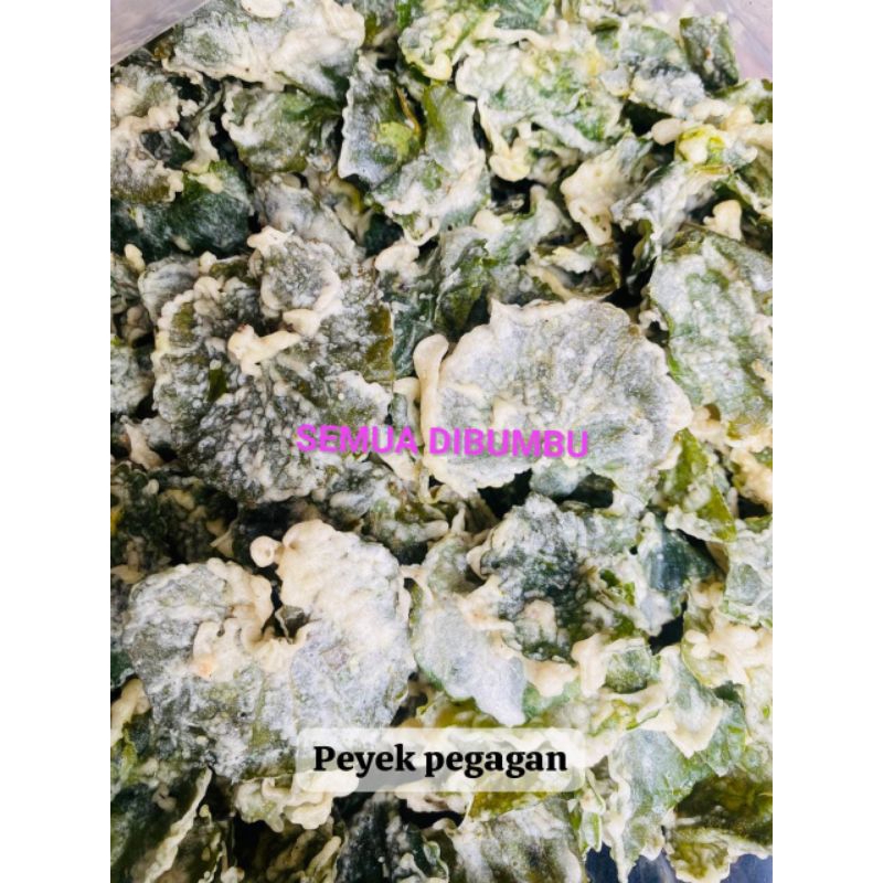 

Kripik Sayur Pegagan/Peyek rendeng/Kripik pegagan Banyak Manfaat