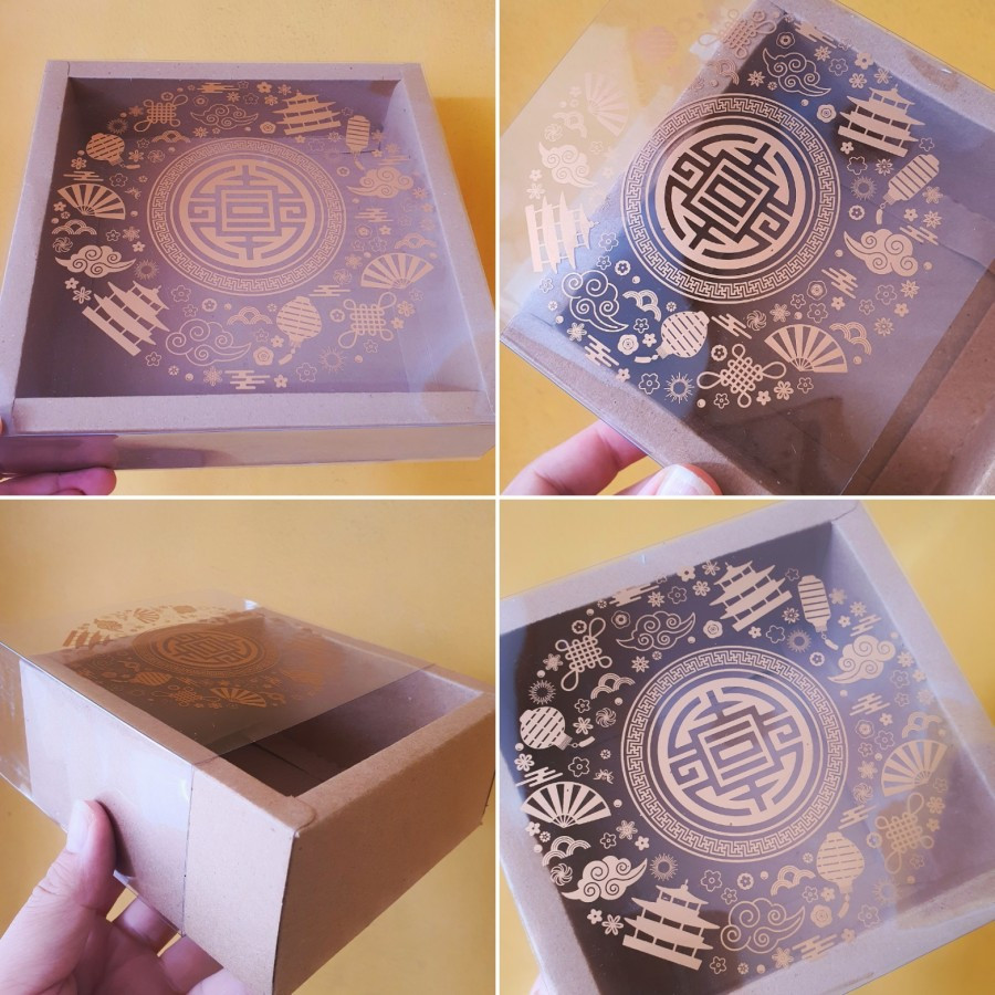 

Dus Mika Box Hampers Edisi Imlek Lapis Legit Ukuran 11x11x7cm Dus Eggtart