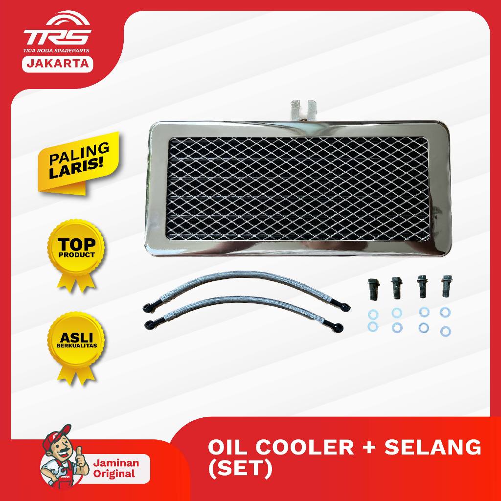 TRS Oil Cooler Set Tossa Hercules Viar Tipe Non Radiator Spareparts Original TRS JAKARTA