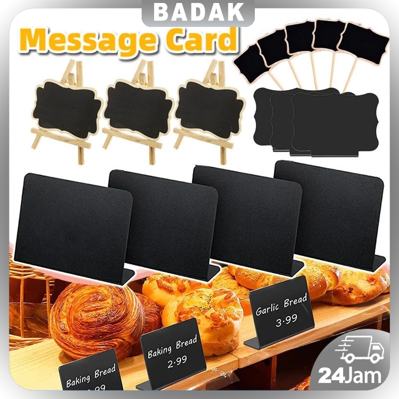 

5Pcs Papan Kapur Menu Cafe/Papan Tulis Kapur Food Buffet Mini/Papan Tulis Kapur Mini/Mini/Acrylic Mini Chalkboard