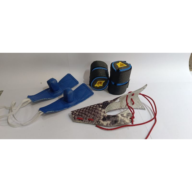 set latihan ayam aduan barbel ayam, bungkus jalu, bungkus patuk ayam