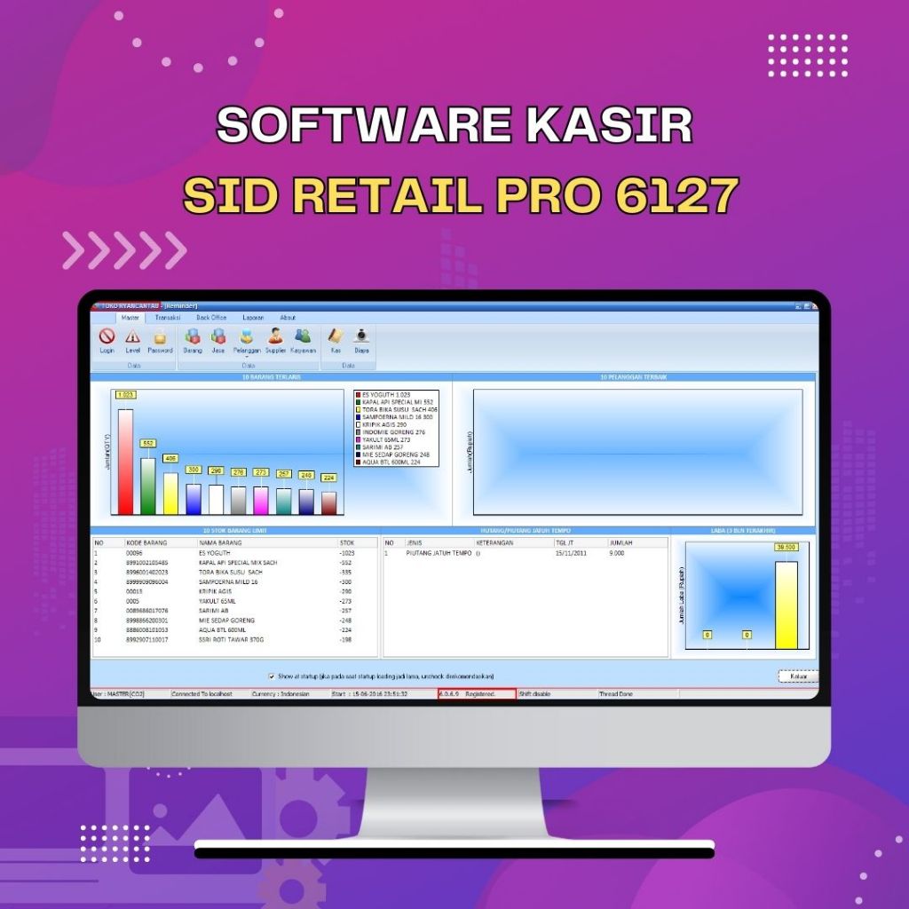Aplikasi Kasir SID Retail Pro 5 v. 6127 Toko POS - GARANSI AKTIVASI [FULL VERSION]