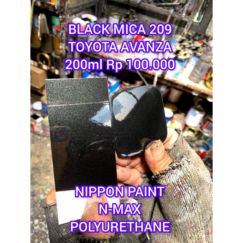 cat BLACK MICA 209 TOYOTA AVANZA cat mobil cat PU cat Nippon Paint cat Polyurethane cat custom cat T