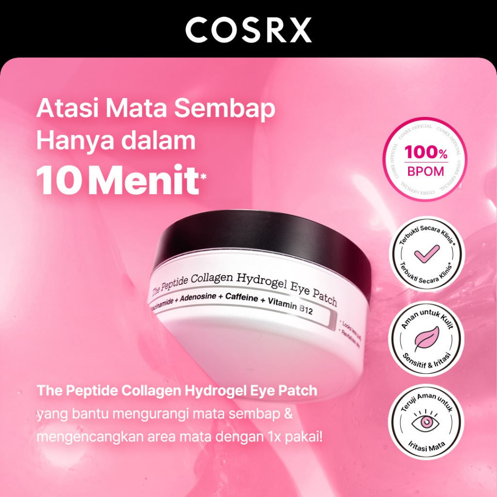 COSRX The Peptide Collagen Hydrogel Eye Patch, Size - 85gr