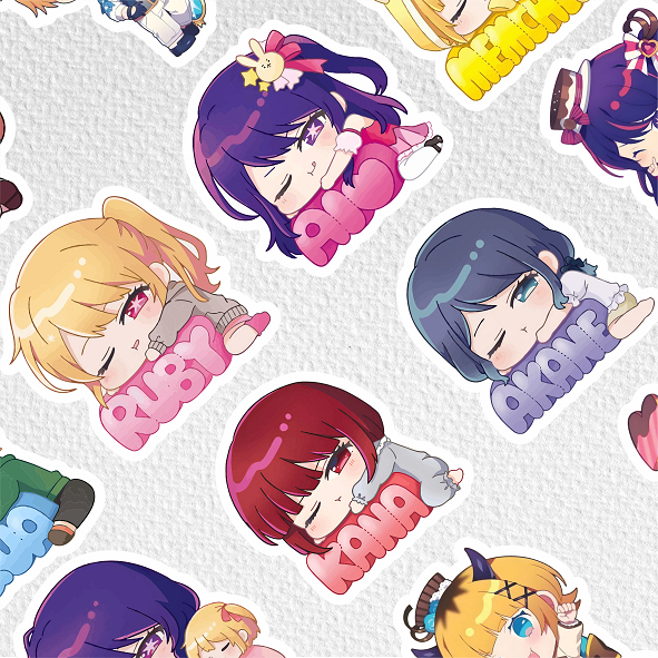 

[ VINYL & CHROMO 7 CM] ANIME cetak stiker Game/STIKER MURAH TEMA ANIME OSHI NO KO /murah/stiker medium