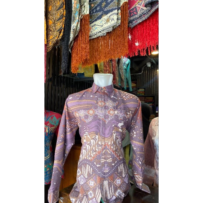 Kemeja Batik Lengan Panjang Pria - Kasih Ibu Palembang