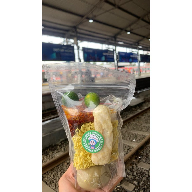 

Bakso aci (boci) t'riin-kuah pedas chili oil enak rasa autentik yang khas