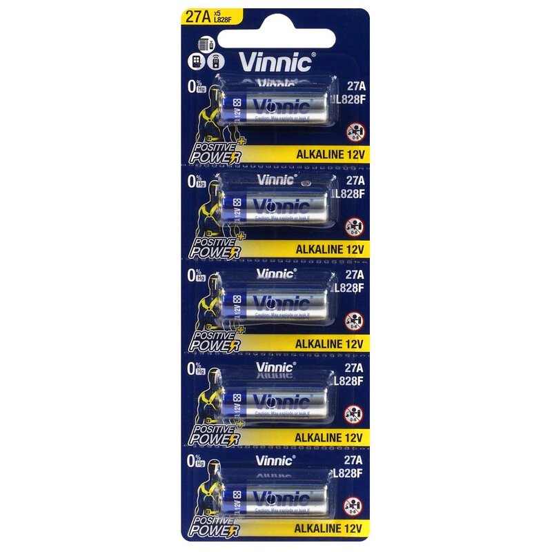 Vinnic 27A / 27 A / L828 / L 828 Original Baterai Vinnic Remot Batre Battery Batrai Jam Remote High 