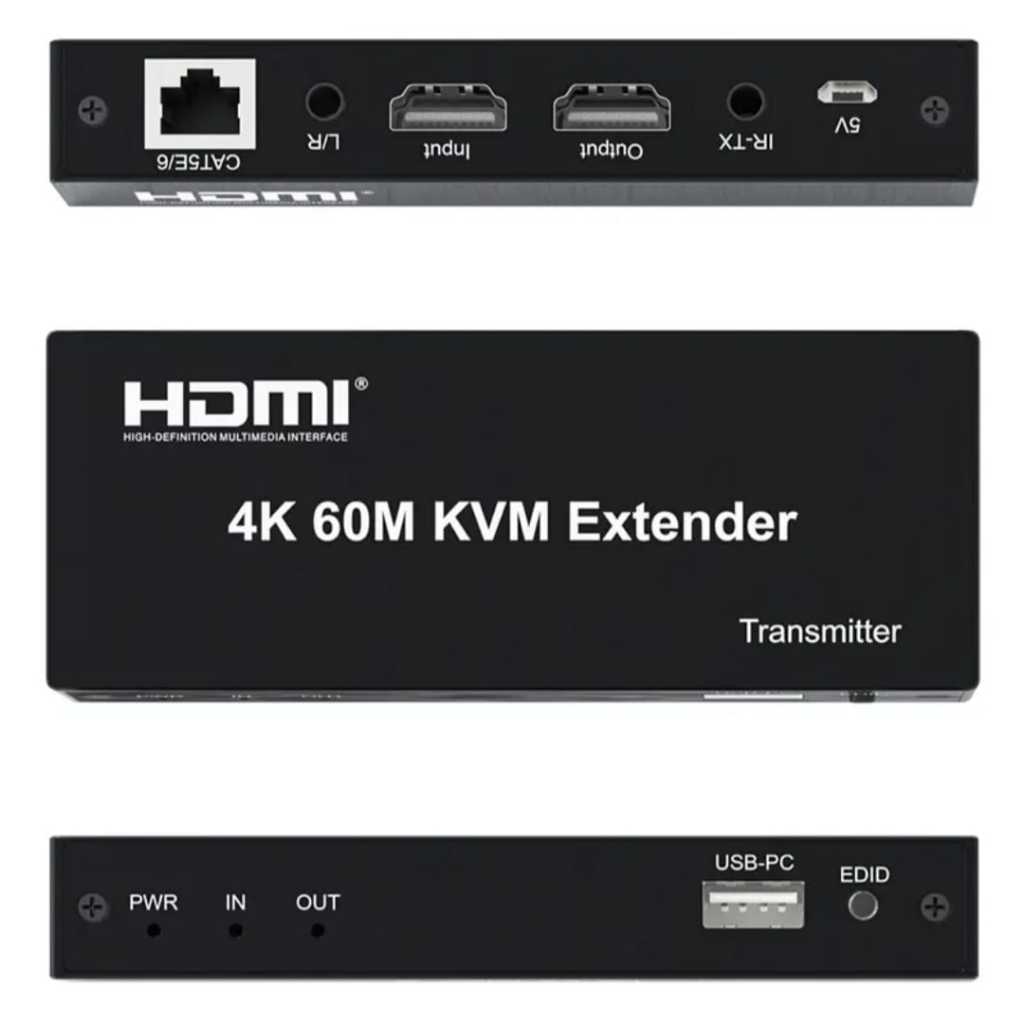 Mikhaeladsport Kvm Hdmi Extender 60M Full Hd With Loop Hd Extender