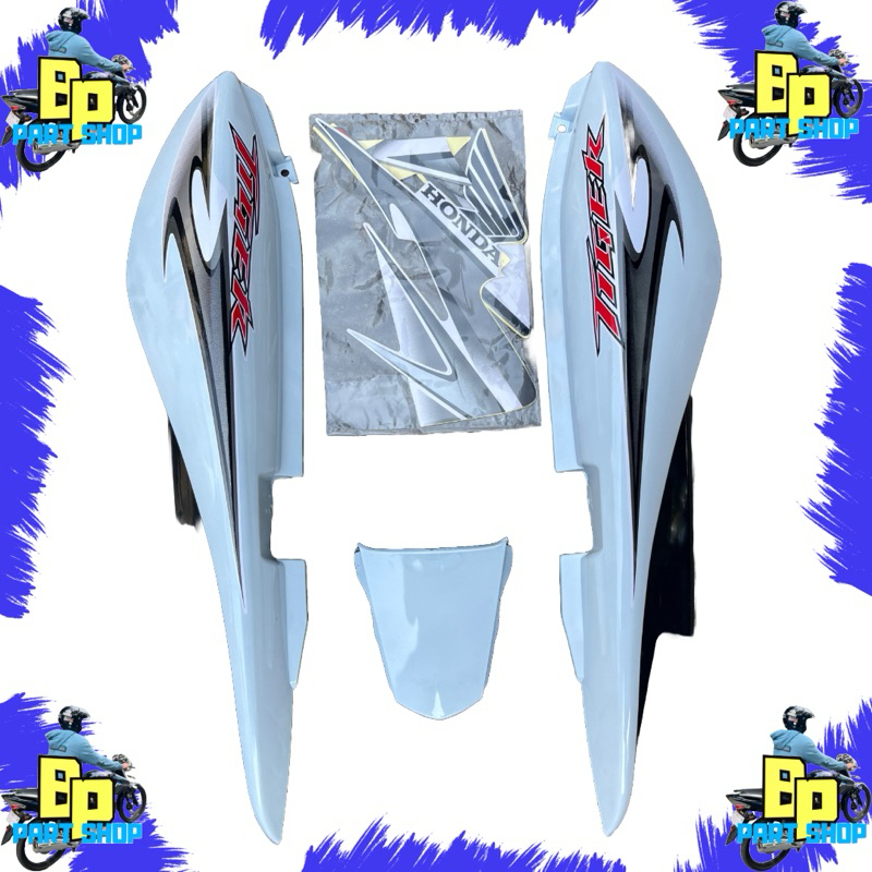 Body samping tiger revo albino set stiker