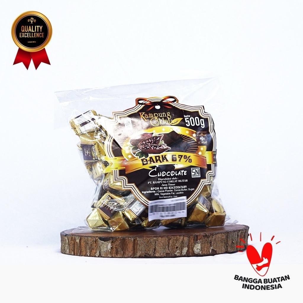 

COKELAT DARK 67% CURAH 500 GRAM - KAMPUNG COKLAT