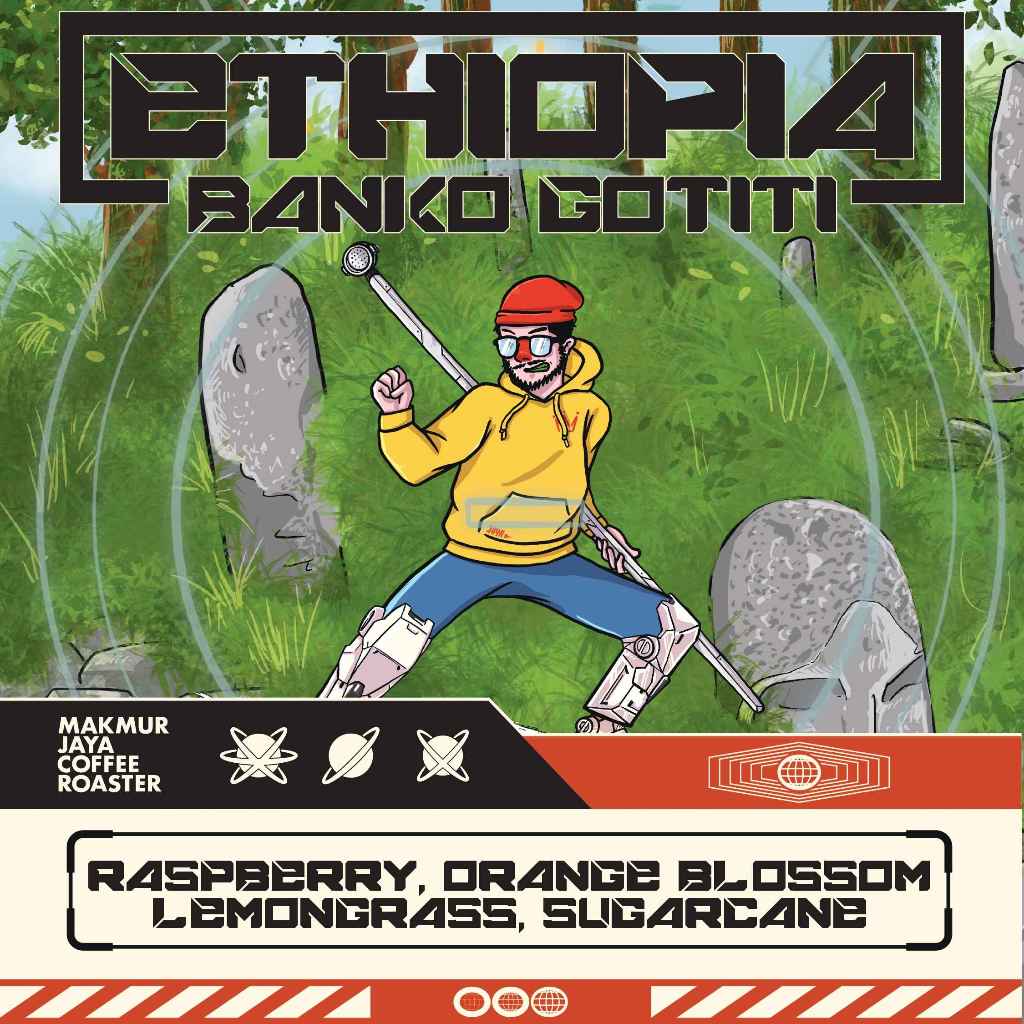 

Ethiopia Banko Gotiti - Biji Kopi - Filter Roast by Makmur Jaya Coffee