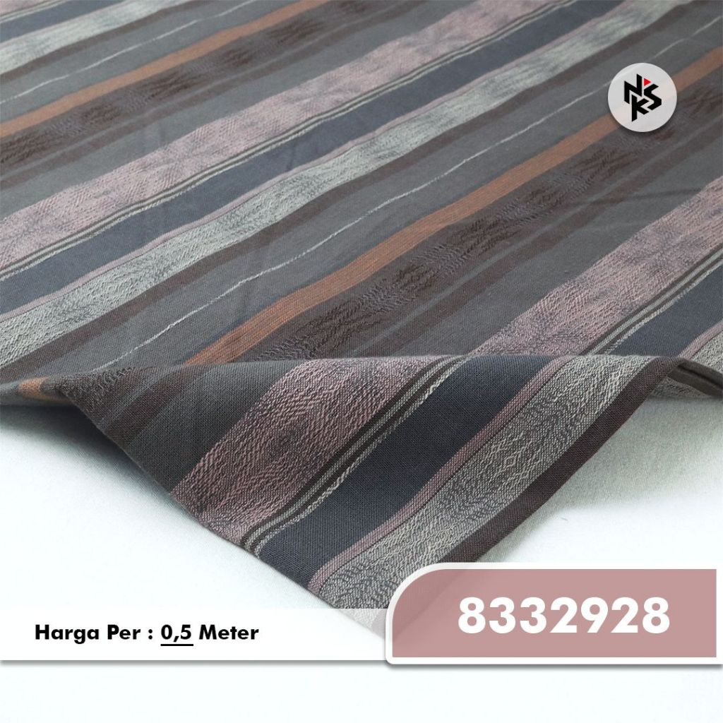 Kain Katun Combed 30s Premium Motif Kotak, Salur Dobby Benang Warna (Yarn Dyed)