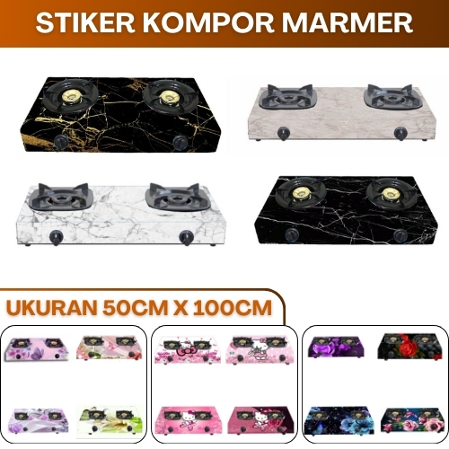 Wallpaper Stiker Sticker Kompor Gas Dapur Setiker Kompor Rinnai Motif Marmer Elegan Tahan Panas