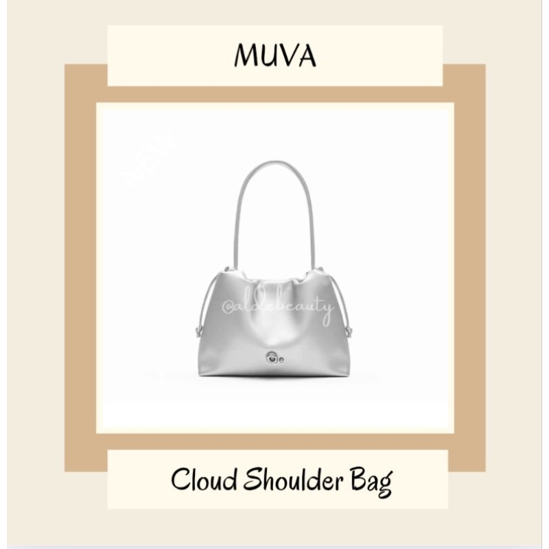 Tas Muva Cloud - Ready Stock MUVA Cloud Shoulder Bag  - Muva Bag - Muva Silver - Tas Shoulder Wanita
