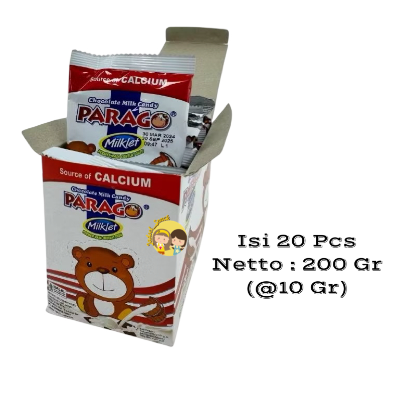 

GROSIR - Permen Milklet Cokelat Susu 20 X 10 Gr Rasa Coklat by Jadoel_Snack
