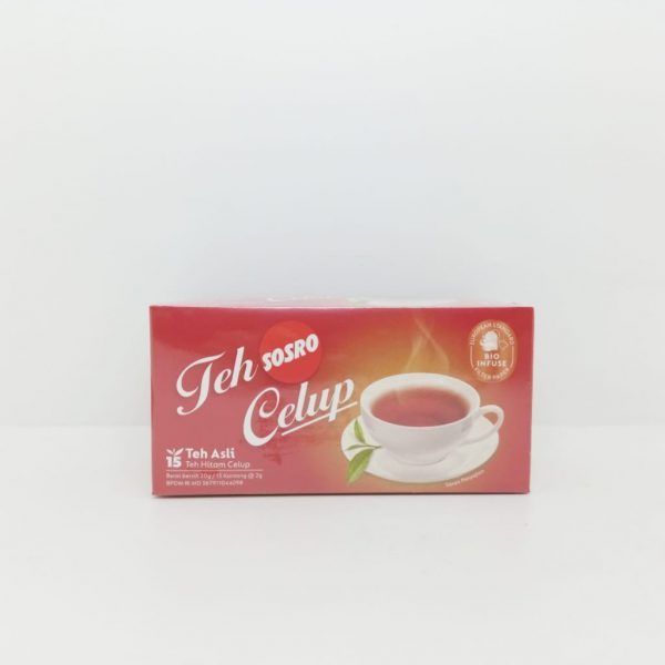 

SOSRO Teh Celup Teh Hitam Isi 15 Kantung per Kotak | Black Tea