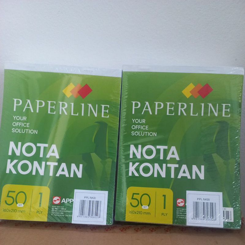 

nota B1 paperline/harga untuk per pcs (satuan)