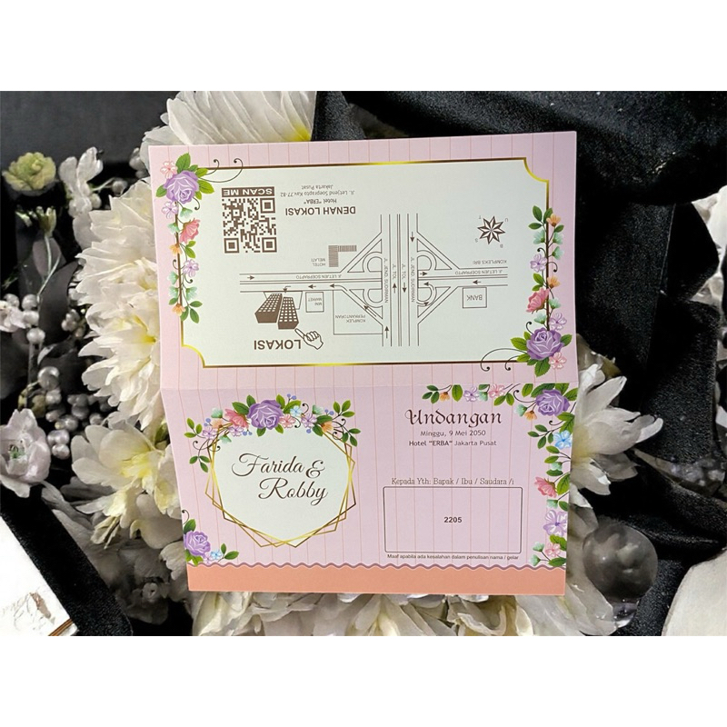 

Undangan Blangko kosong (isi 100 pcs) ERBA 2205 Undangan pernikahan cantik (isi 100 pcs)