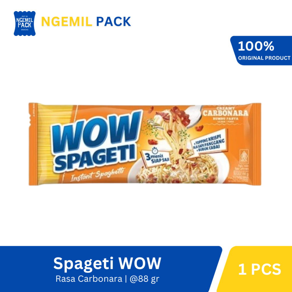 

Mi WOW Spageti Carbonara Isi 1pcs @88Gr