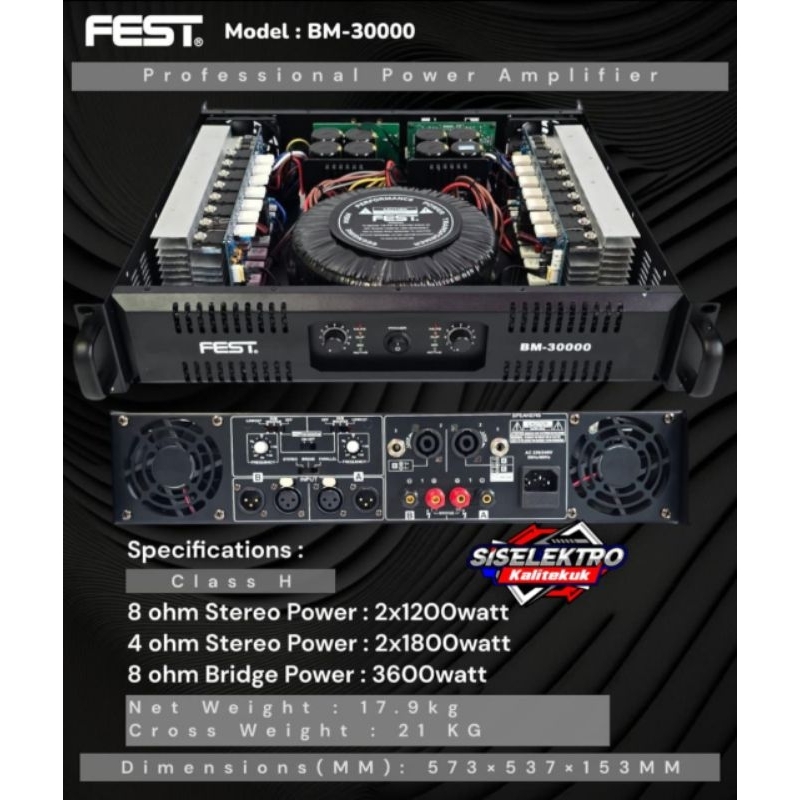 power amplifier Fest bm30000 Fest bm 30000