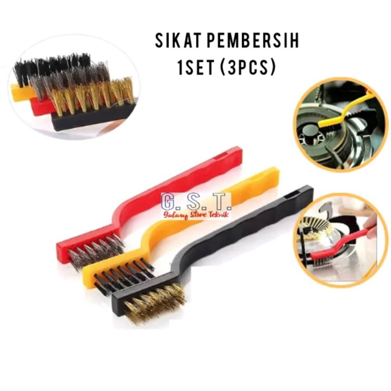 Sikat kawat pembersih noda sikat kawat nikon stainles pembersih kompor