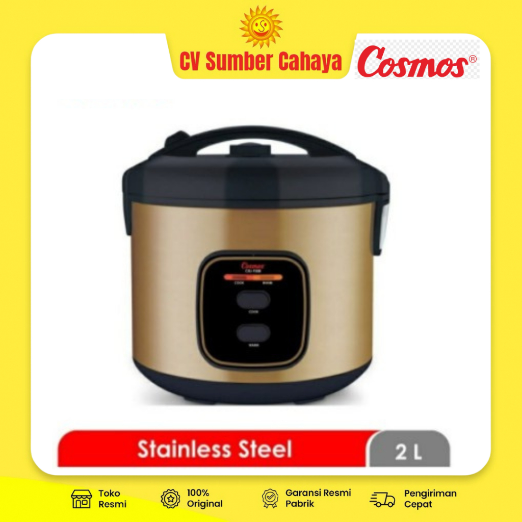 Cosmos Rice Cooker Magicom 2L Stainlees Steel CRJ-9308 Elegant Design