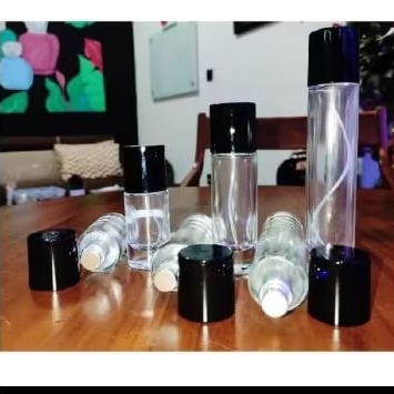 Botol Parfume Kosong 20ml/30ml/50ml Cassa Tutup Hitam /Drat/Botol Reffil Parfum