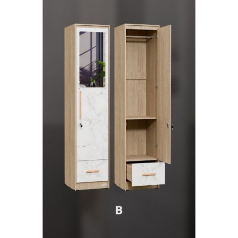 lemari pakaian 1 pintu minimalis