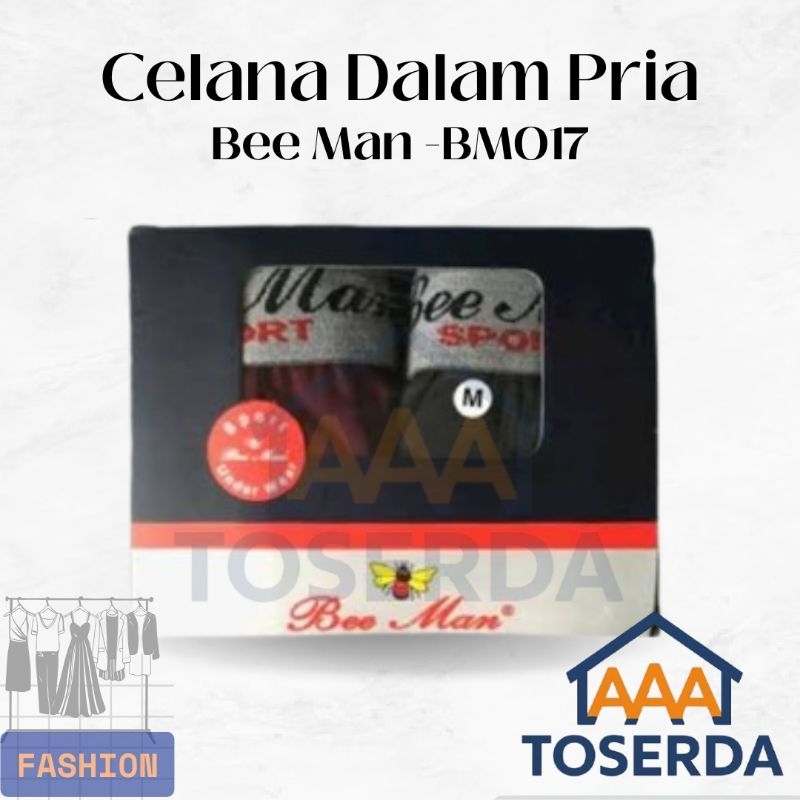 AAA TOSERDA | Bee Man Beeman Celana Dalam Pria Dewasa Laki-Laki Model Boxer BM017| 1 box isi 2